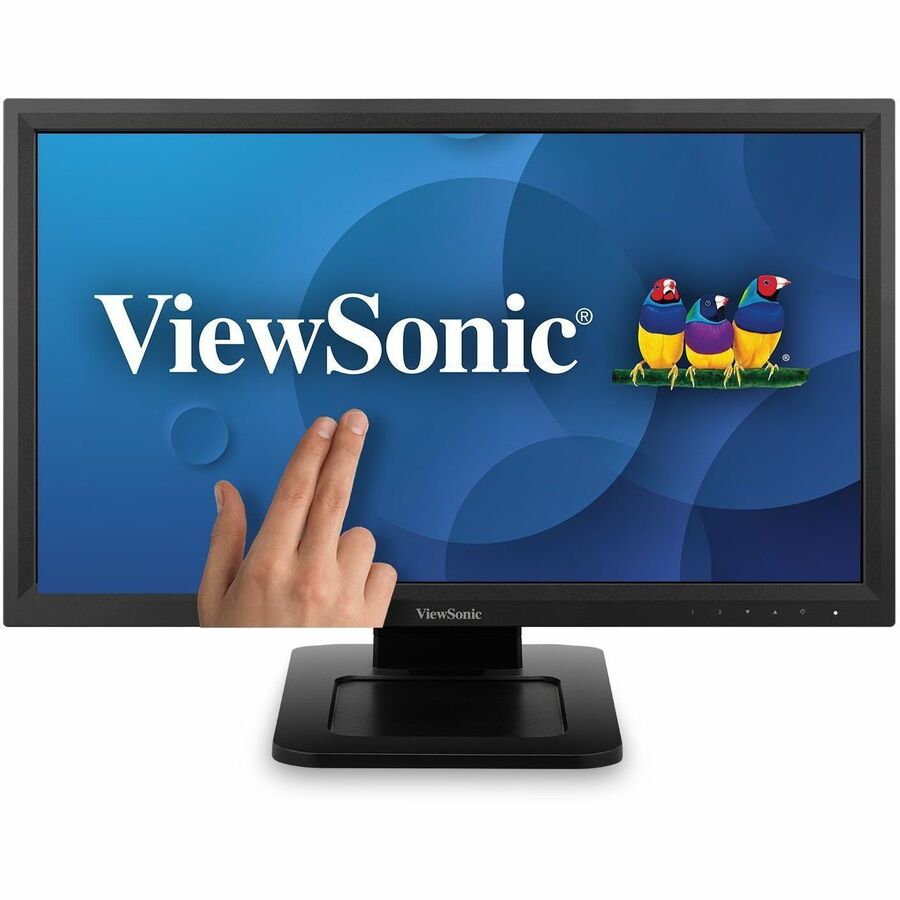 ViewSonic TD2211 22 Inch 1080p Touch Screen Monitor, Single-Point Resistive Touch for Industrial and Commercial Use, Durable 3H Hardness Screen, 100x100 mm VESA Compatible, HDMI, VGA, DVI, USB Hub