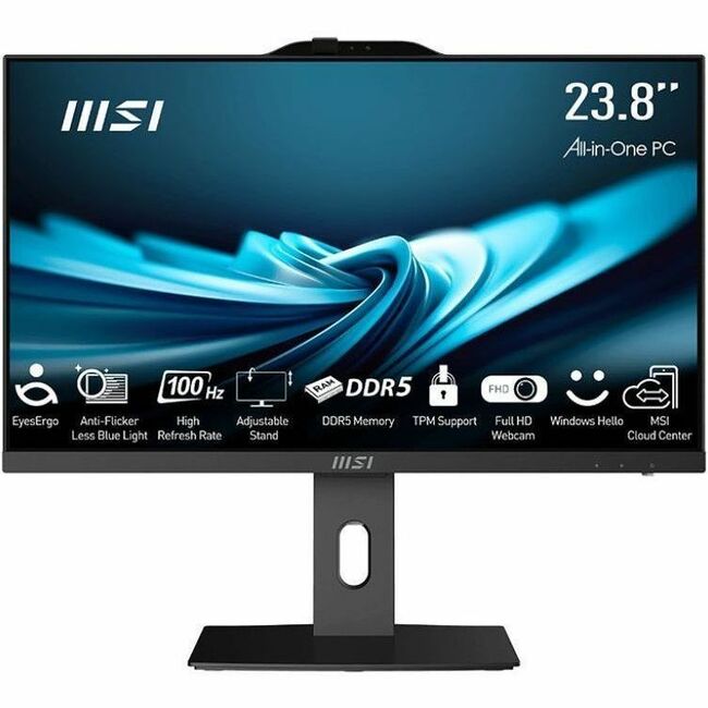MSI PRO AP242P-642US - 24" IPS FHD Display - All-in-One PC- Intel Core i5 - 16 GB - 1 TB SSD - W11P - 3Y Onsite Warranty