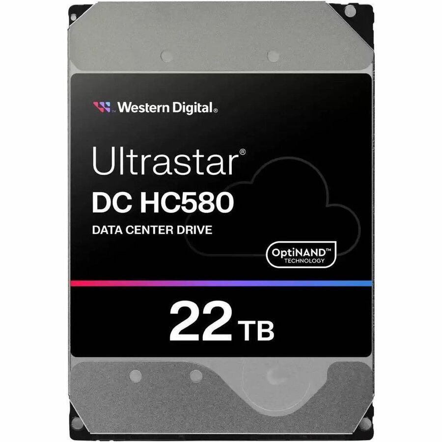WD Ultrastar DC HC580 WUH722422ALE6L4 22 TB Hard Drive - 3.5" Internal - SATA - Conventional Magnetic Recording (CMR) Method