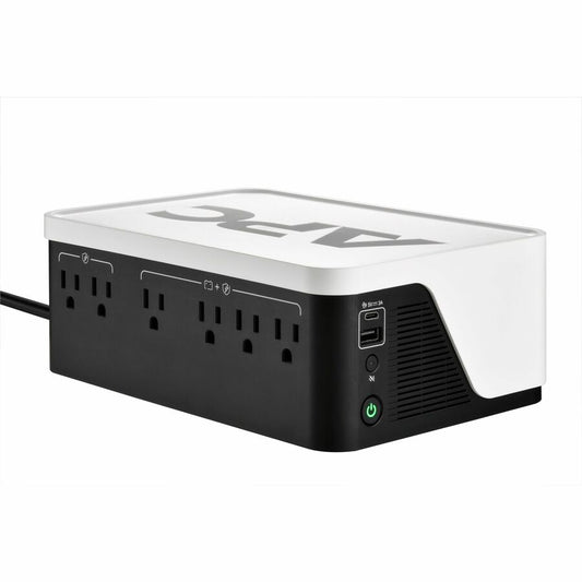 APC Back-UPS, 500VA/300W, Floor/Wall Mount, 120V, 6x NEMA 5-15R outlets, USB Type A + C Ports, Battery is not user replaceable