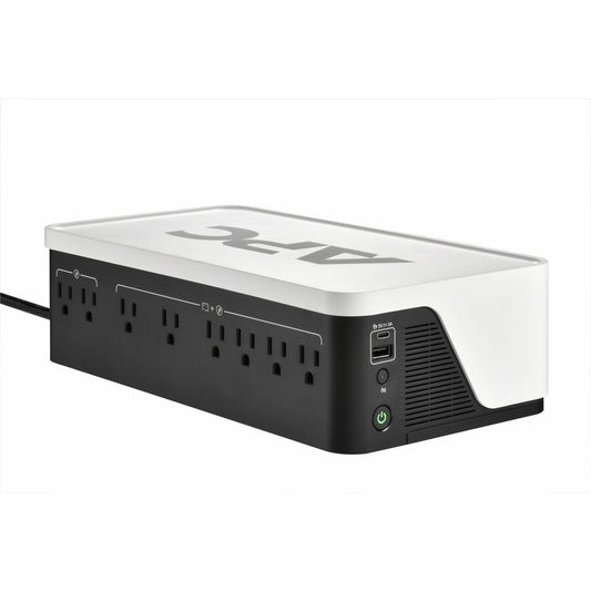 APC Back-UPS, 900VA/540W, Floor/Wall Mount, 120V, 8x NEMA 5-15R outlets, USB Type A + C Ports