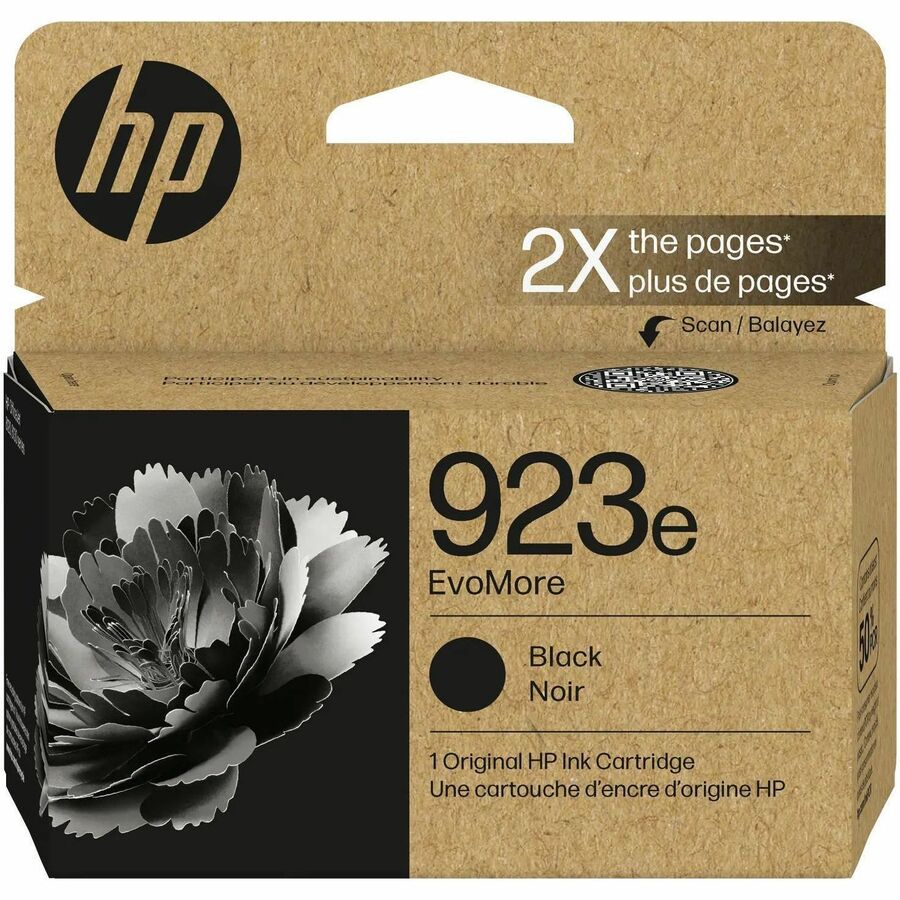 HP EvoMore 923e Original High Yield Inkjet Ink Cartridge - Black - 1 Each