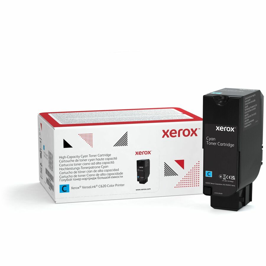 Xerox Genuine Xerox&reg; VersaLink&reg; C620 Color Printer Cyan High capacity Toner Cartridge (12000 Pages) - 006R04625