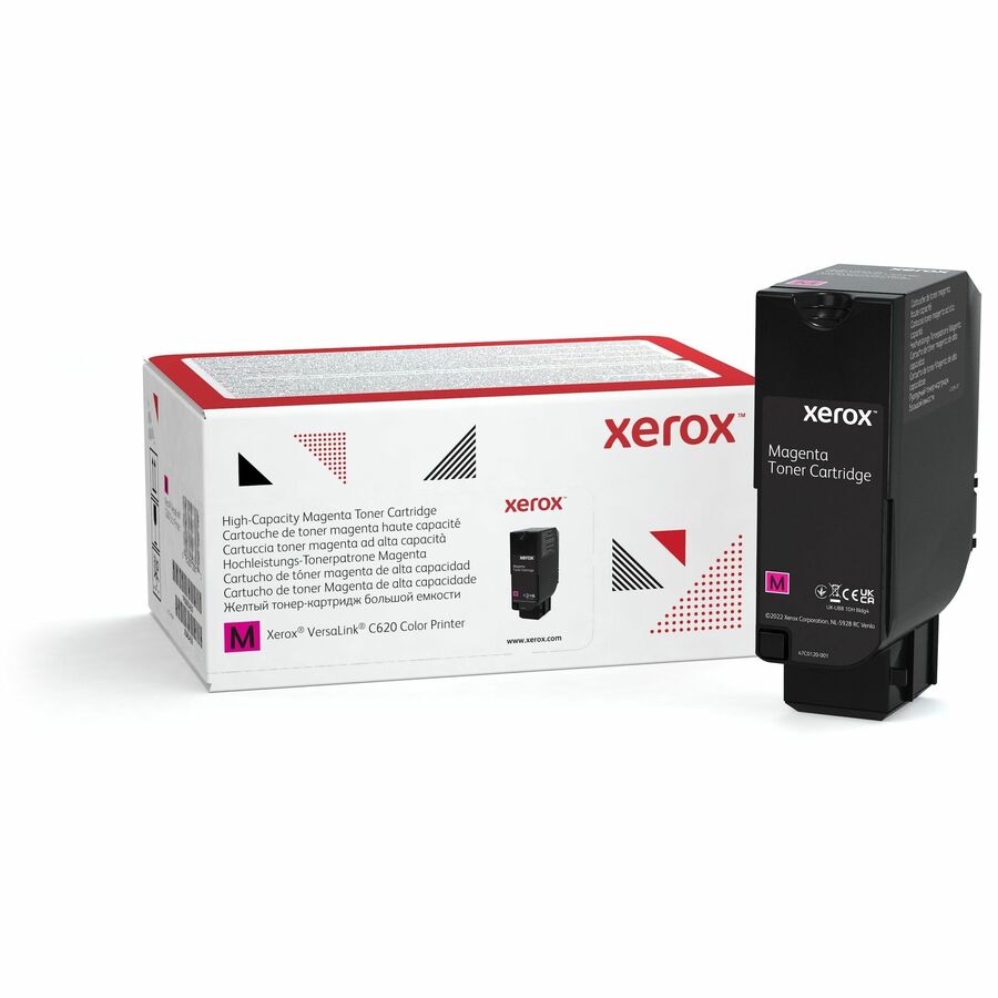 Xerox Genuine Xerox&reg; VersaLink&reg; C620 Color Printer Magenta High capacity Toner Cartridge (12000 Pages) - 006R04626