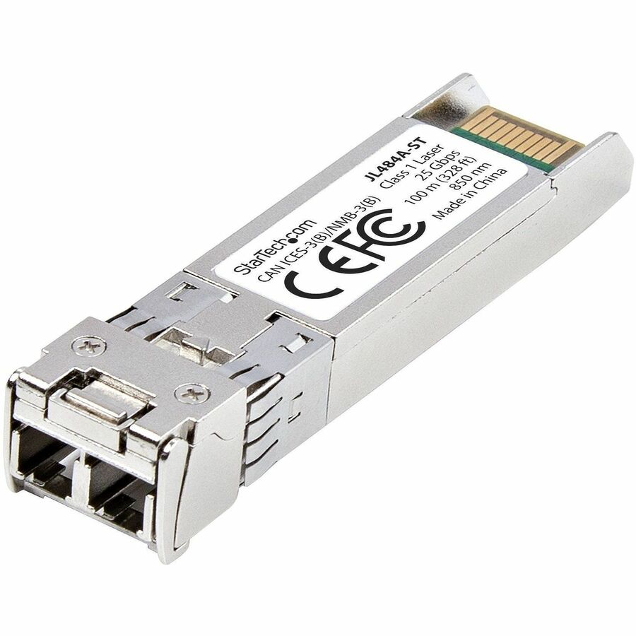 StarTech HPE JL484A Compatible SFP28 Module, 25GBase-SR, 25Gb Multimode Fiber (MMF), LC Transceiver, 100m (328ft), DDM/DOM