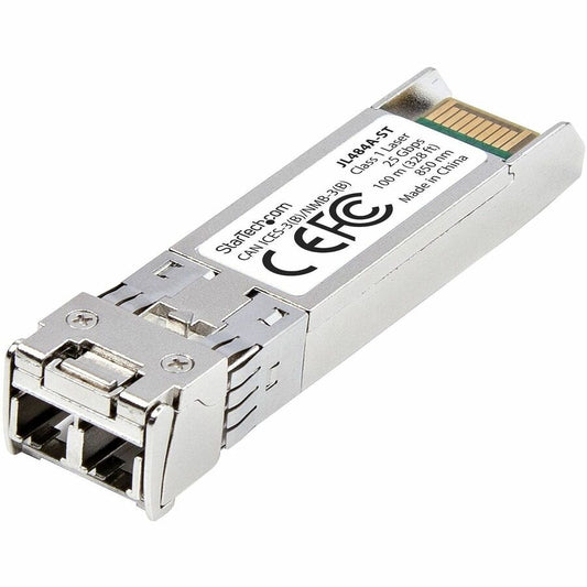 StarTech HPE JL484A Compatible SFP28 Module, 25GBase-SR, 25Gb Multimode Fiber (MMF), LC Transceiver, 100m (328ft), DDM/DOM