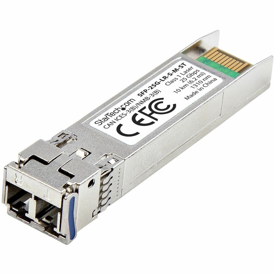 StarTech MSA-Compliant SFP-25G-LR-S SFP28 Module, 25Gb Single Mode Fiber (SMF), 25GBASE-LR LC Transceiver, 1310nm, 10km (6.2mi), DDM