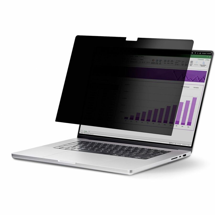 StarTech 15-inch MacBook Air M2 M3 M4 Magnetic Laptop Privacy Screen, Reversible Anti-Glare Matte or Glossy Sides, Privacy Filter
