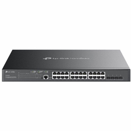 TP-Link 24-Port Gigabit and 4-Port 10GE SFP+ L2+ Managed Switch with 24-Port PoE+