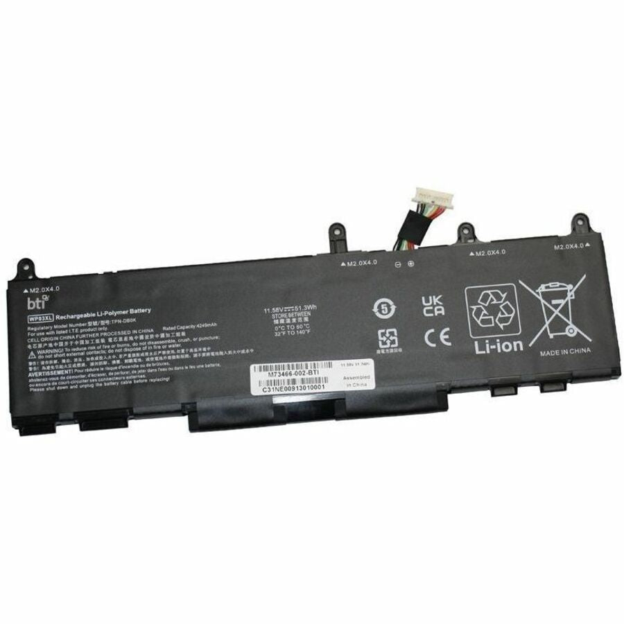 BTI M73466-002-BTI 3-CELL 11.58V LI-ION NOTEBOOK BATTERY FOR HP ELITE X360 1040