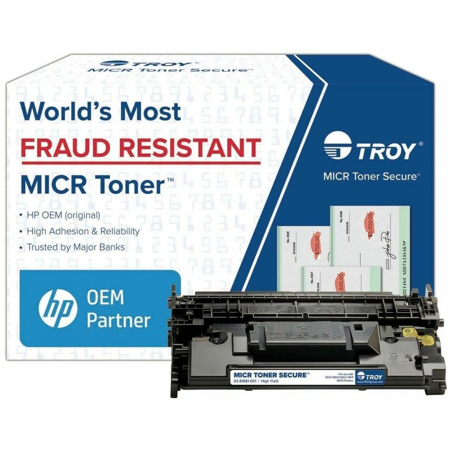 Troy Toner Secure MICR High Yield Laser Toner Cartridge - Alternative for HP 289X (CF289X) - Black - 1 Each