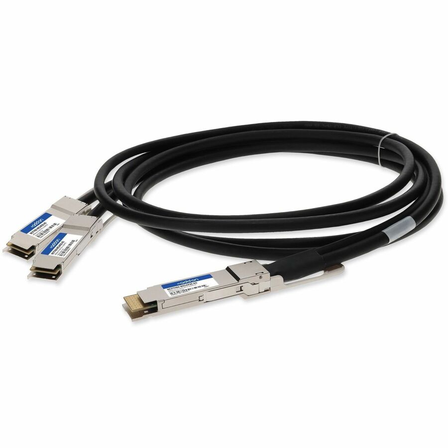 AddOn Mellanox MCP7H60-W01AR30 Compatible TAA Compliant 400GBase-CU QSFP-DD 400G to 2xQSFP56 200G PAM-4 Direct Attach Cable (Passive Twinax, 1.5m)