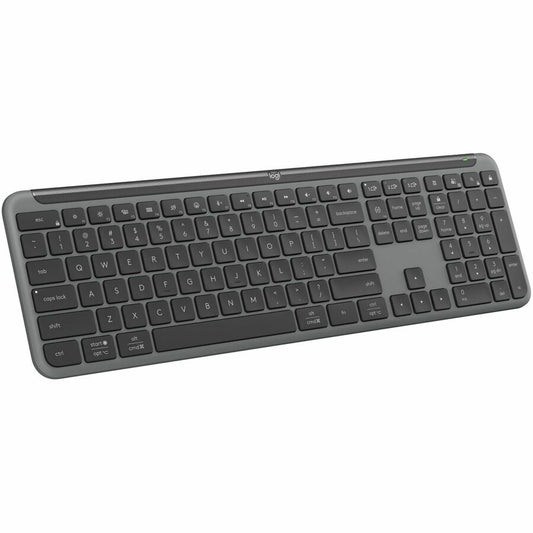 Logitech Signature Slim K950 Wireless Keyboard, Sleek Design, Quiet Typing, Bluetooth, Multi-OS, Graphite