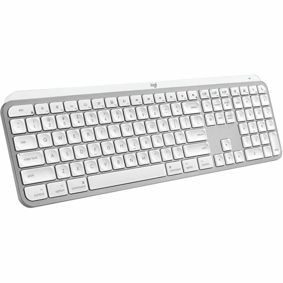 Logitech MX Keys S for Mac, Wireless Keyboard, Fluid, Precise Laptop-Like Typing, Programmable Keys, Backlit, Bluetooth, Pale Grey