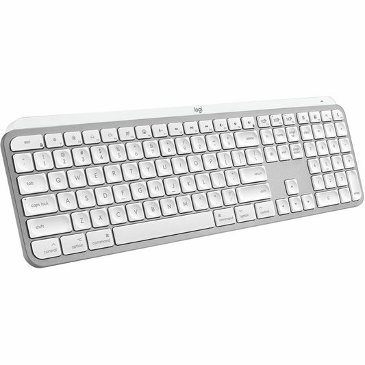 Logitech MX Keys S for Mac, Wireless Keyboard, Fluid, Precise Laptop-Like Typing, Programmable Keys, Backlit, Bluetooth, Pale Grey
