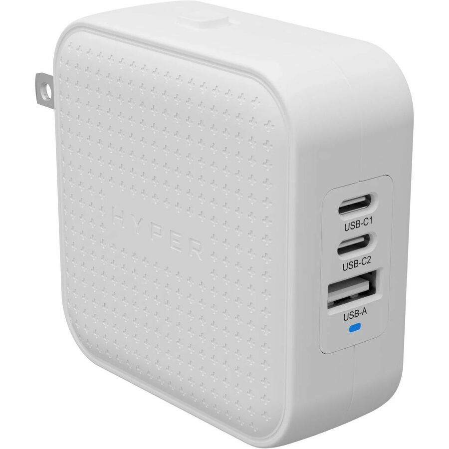 HyperJuice 70W GaN Safety Tested Travel Charger with 3 Ports
