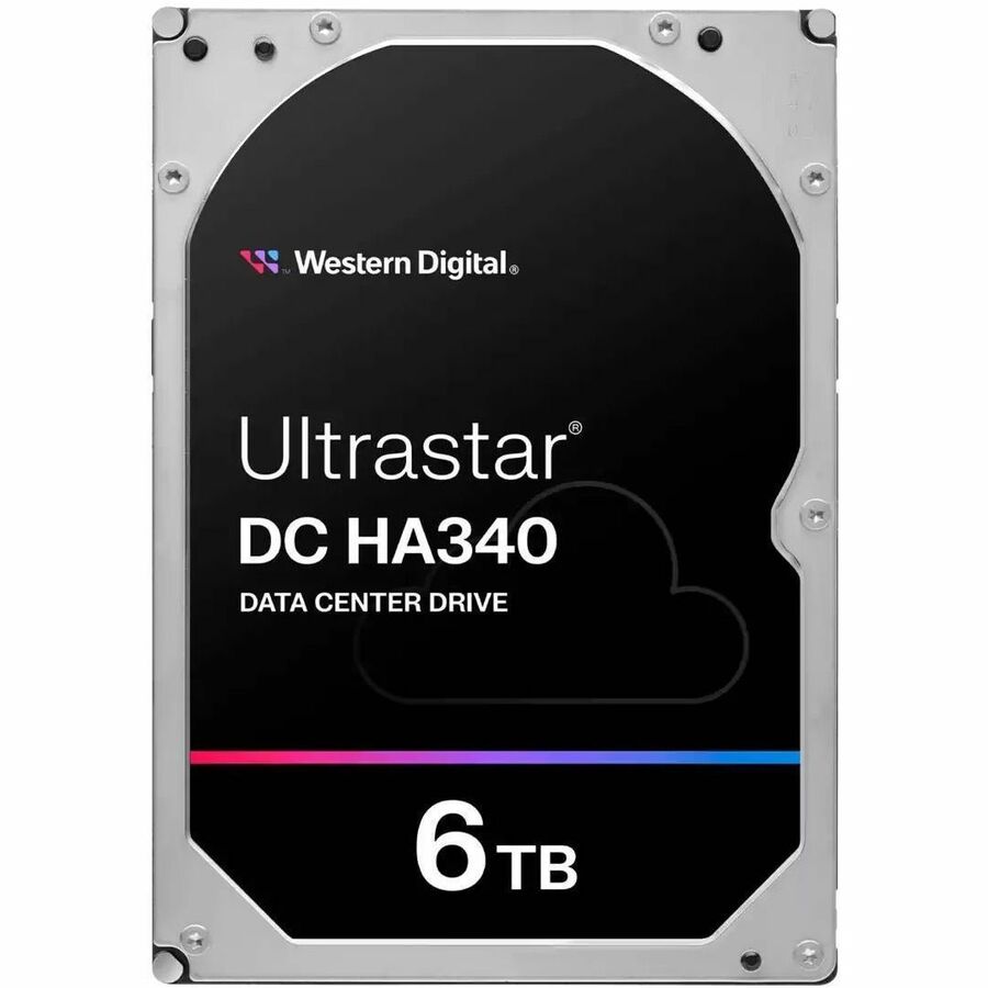 Western Digital Ultrastar DC HA340 WUS721206BLE6L4 6 TB Hard Drive - 3.5" Internal - SATA (SATA/600) - Conventional Magnetic Recording (CMR) Method