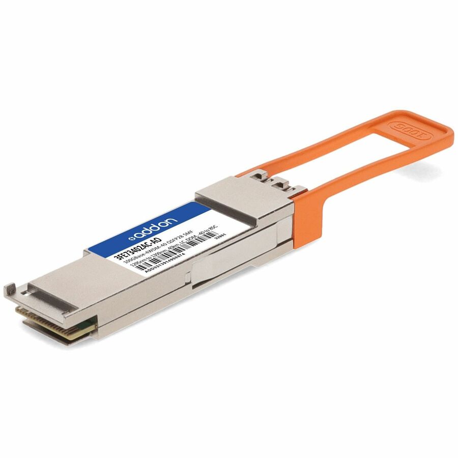 AddOn Alcatel-Lucent Nokia&reg; 3FE73402AC Compatible TAA 100GBase-4WDM-40 QSFP28 Transceiver (SMF, 1295nm to 1309nm, 40km, LC, DOM, -40 to 85C)