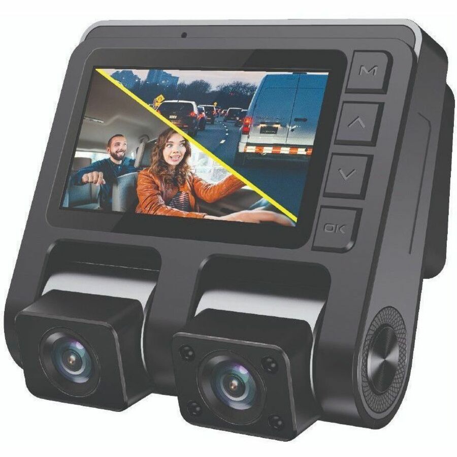 GekoGear Front/Rear Dashcam With Display
