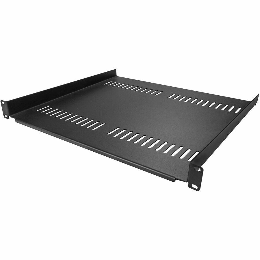 StarTech 1U Server Rack Cabinet Shelf - Fixed 16" Deep Cantilever Rackmount Tray for 19" Data/AV/Network Enclosure w/Cage Nuts, Screws