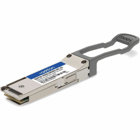 AddOn Cisco&reg; QSFP-100G-SWDM4-S & Arista Networks&reg; QSFP-100G-SWDM4-AR Compatible TAA Compliant 100GBase-SWDM4 QSFP28 Transceiver (MMF, 850nm, 100m, LC, DOM)