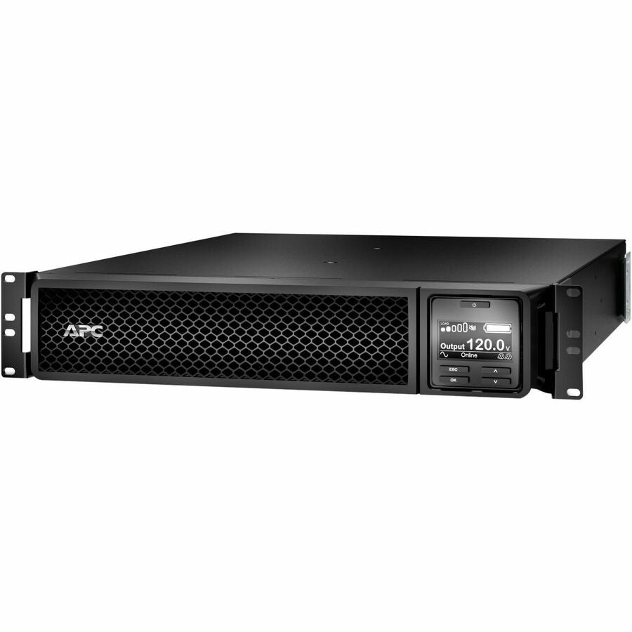 APC Smart-UPS On-Line, 3kVA, Rackmount 2U, 120V, 8x 5-20R+1x L5-30R NEMA outlets, Network Card, Extended runtime, W/ rail kit [TAA]