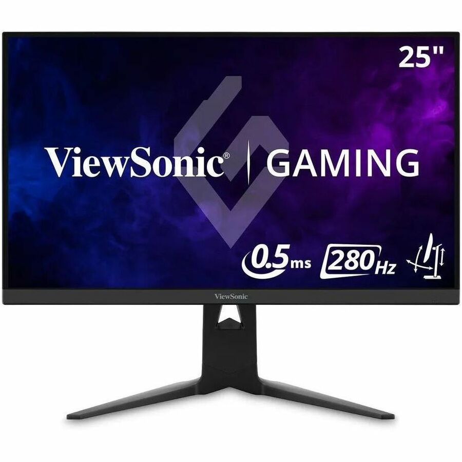 ViewSonic XG2536 25 Inch 1080p Gaming Monitor, IPS with 280Hz and 0.5ms for Elite Gaming Performance, FreeSync Premium and G-Sync Compatible, Advanced Ergonomics, 65W USB-C, HDMI, and DisplayPort