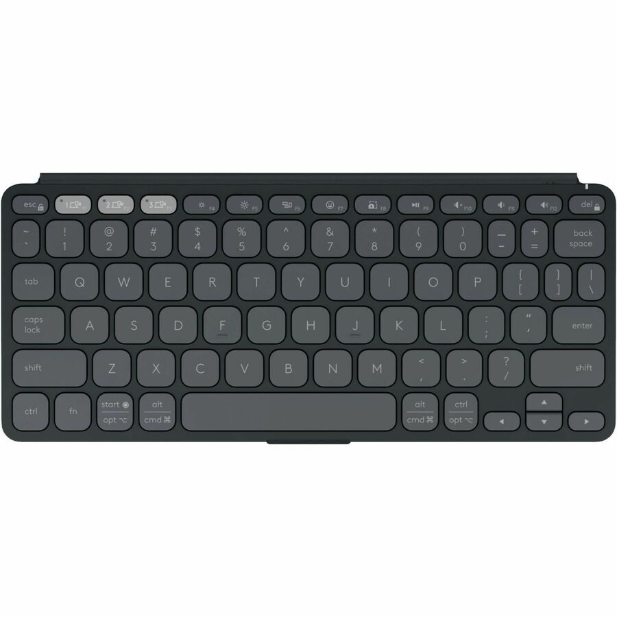Logitech Keys-To-Go 2 Portable Bluetooth Keyboard for Tablet With Built-in Cover, Slim and Compact Wireless Keyboard for Windows, Android, Linux, iPad, iPhone, Mac, Apple TV (Graphite)