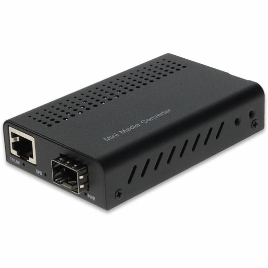 AddOn 10/100/1000Base-TX(RJ-45) to Open SFP Port Industrial Mini Media Converter