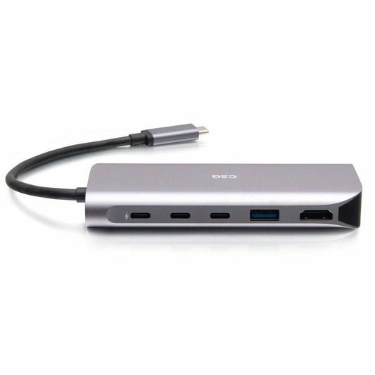 C2G USB-C&reg; 4.0 6-in-1 Mini Docking Station with HDMI&reg;, USB-A, Ethernet, and USB-C&reg; 85W- 8K 60HZ