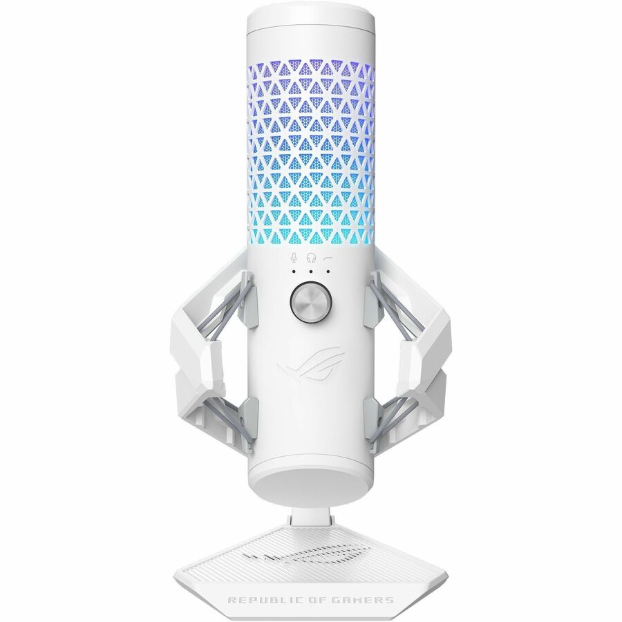 Asus ROG Carnyx Wired Condenser Microphone for Gaming, Vocals, Voice, Recording, Live Streaming, Podcasting, Notebook, Computer - White