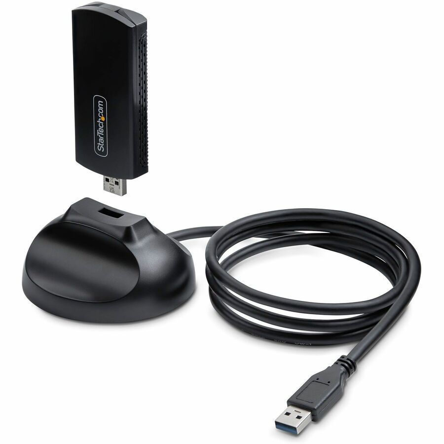 StarTech Wi-Fi 6E USB Adapter/Dongle, For Desktop/Laptop PC, Wireless NIC Up To 2402Mbps, WiFi 2.4/5/6GHz Network, 802.11ax