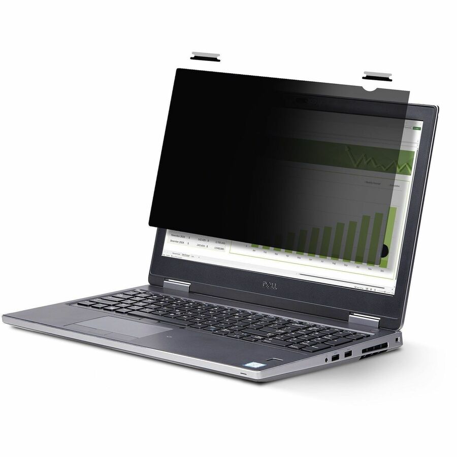 StarTech 17-inch 16:10 Flip-Up Privacy Screen with Touch, Anti-Glare Blue Light Filter, Laptop Monitor Screen Protector