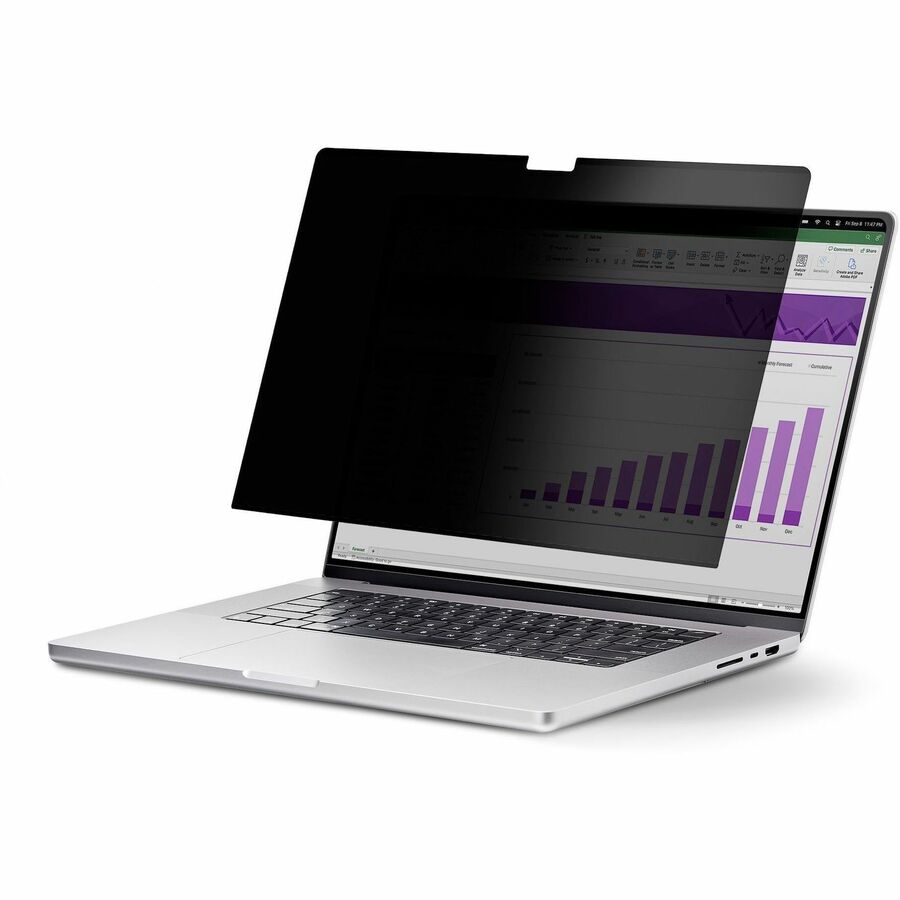 StarTech 14.1-inch 16:10 Flip-Up Privacy Screen with Touch, Anti-Glare Blue Light Filter, Laptop Monitor Screen Protector