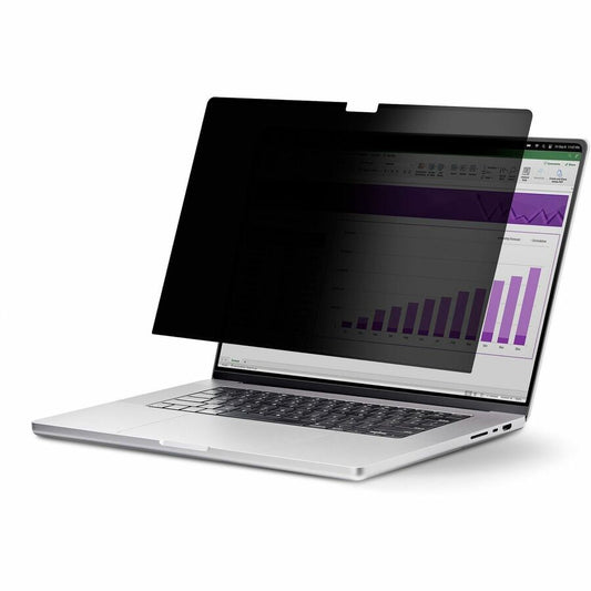 StarTech 15.6-inch 16:10 Flip-Up Privacy Screen with Touch, Anti-Glare Blue Light Filter, Laptop Monitor Screen Protector