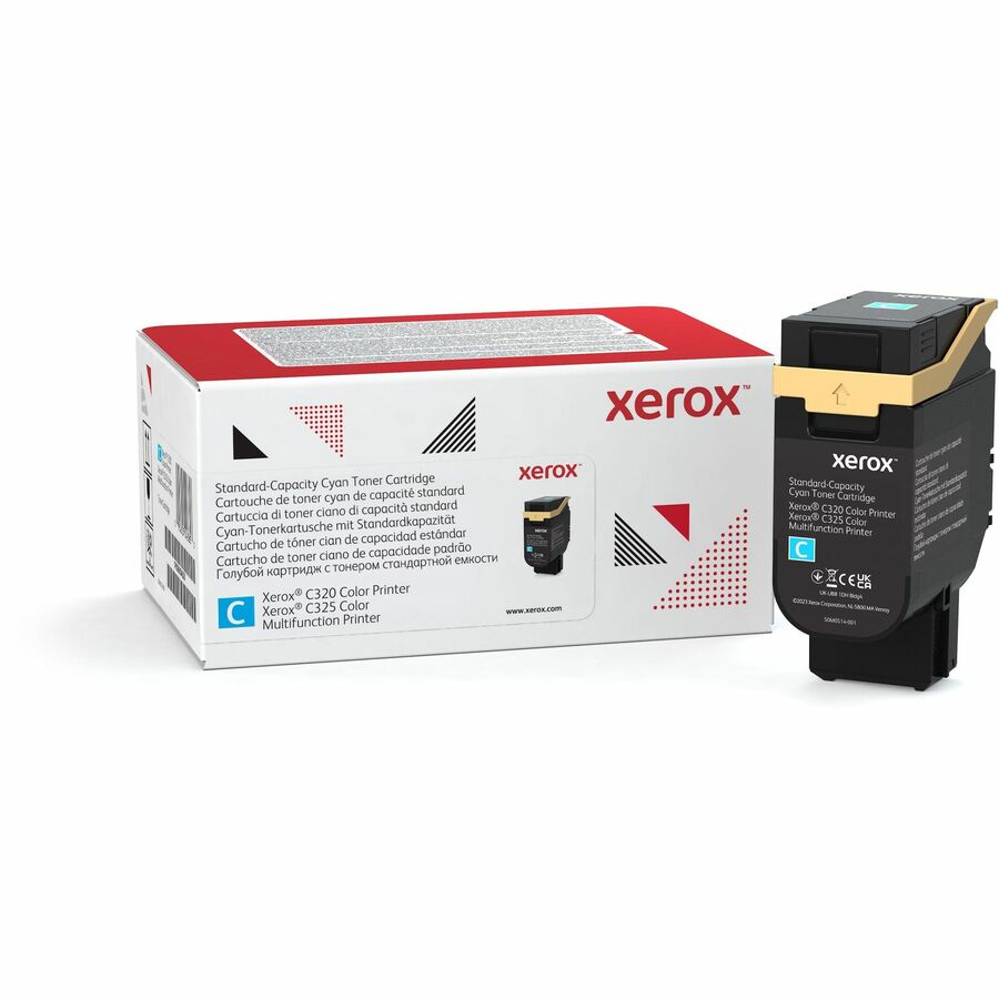 Xerox Genuine Xerox&reg; C320 Color Printer, C325 Color Multifunction Printer Cyan Standard capacity Toner Cartridge (1800 Pages) - 006R04820
