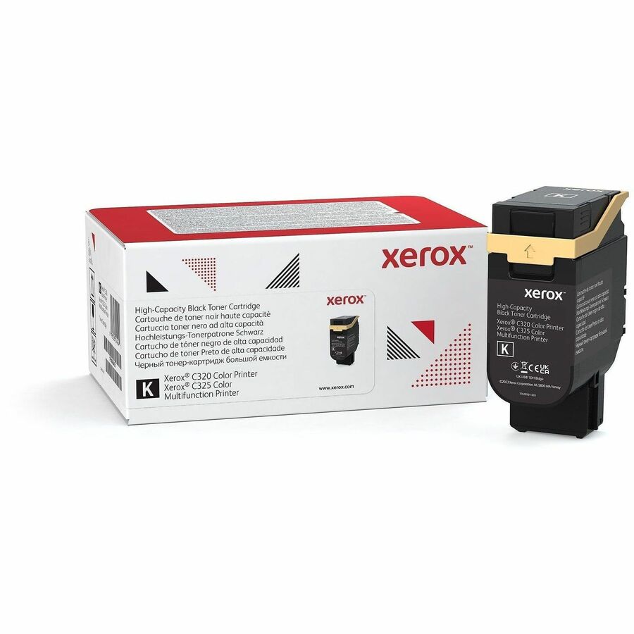 Xerox Genuine Xerox&reg; C320 Color Printer, C325 Color Multifunction Printer Black High capacity Toner Cartridge (8000 Pages) - 006R04831