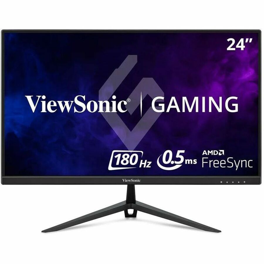 ViewSonic VX2428A 24 Inch 1080p Gaming Monitor, IPS Display with 180Hz and 0.5ms for Fast Gameplay, FreeSync and Eye Care Technology for Smooth Visuals, HDMI, and DisplayPort Inputs