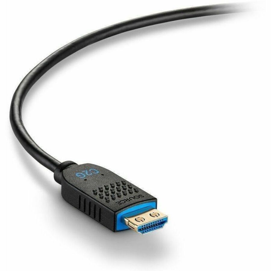 C2G 25ft Performance Series High Speed HDMI Cable - Active Optical Cable - Plenum Rated - 4K 60Hz - M/M - Black