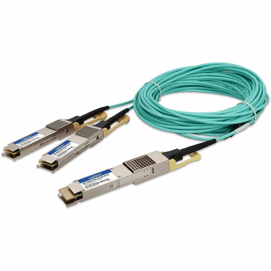ADDON ARISTA NETWORKS COMPATIBLE TAA 400GBASE-AOC QSFP-DD TO 2XQSFP56 ACTIVE OPT