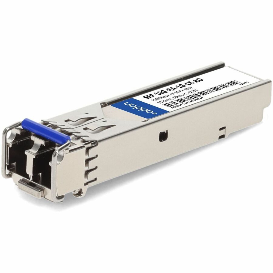 AddOn Arista Networks&reg; SFP-10G-RA-1G-LX Compatible 1000Base-LX (media interface) to 10G (host) adapting SFP+ Transceiver (SMF,1310nm,10km,LC,DOM)