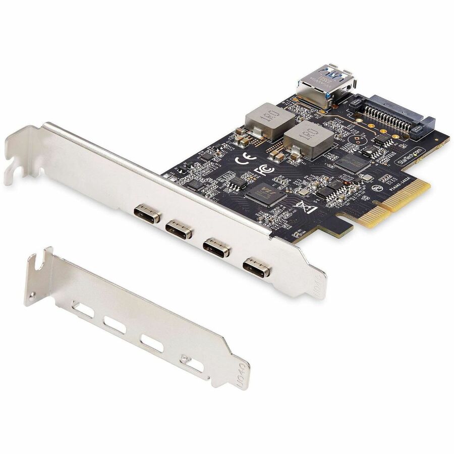 StarTech 5-Port USB PCIe Card, USB 3.2 10Gbps, PCI Express Card with 4x USB-C Ports, 1x USB-A Internal Port