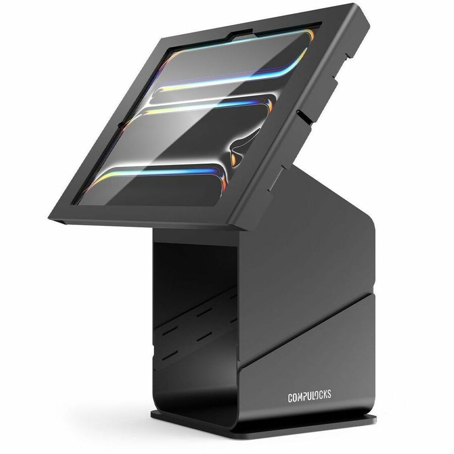 iPad Pro M4 & M5 13" , Apex Enclosure Tablet Printer Kiosk Black