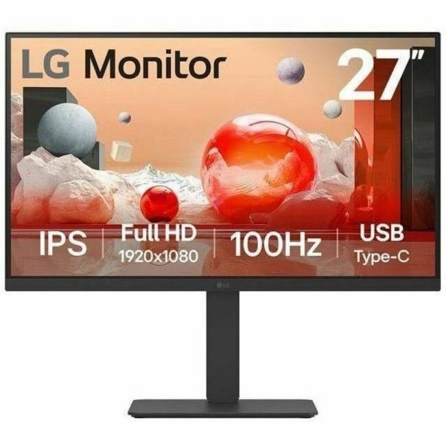 LG 27BA650-B 27" Class Full HD LCD Monitor - 16:9 - Matte Black