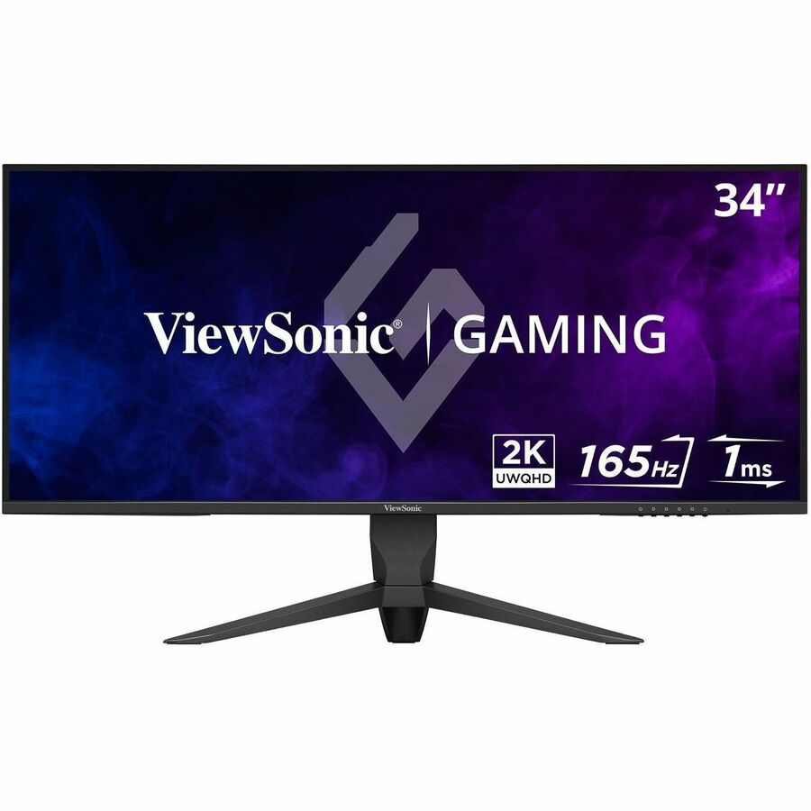 ViewSonic VX3418-2K 34 Inch 1440p Ultrawide Gaming Monitor, 165Hz and 1ms for Smooth Gameplay, FreeSync Premium and Eye Care Technology, HDMI, and DisplayPort Inputs