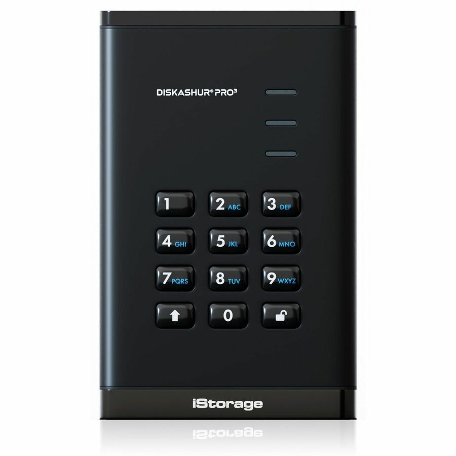 iStorage diskAshur PRO3 1 TB Portable Hard Drive | FIPS 140-3 Level 3 Pending | Incorporated Common Criteria EAL 5+ | PIN protected | Dust/Water Resistant | TAA Compliant