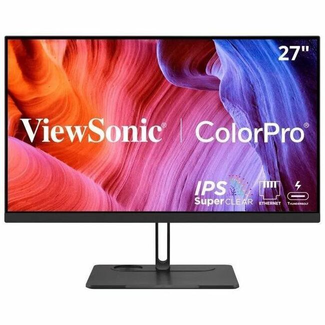 ViewSonic VP2776T-4K 27 Inch 4K ColorPro Monitor, IPS Display with 100% sRGB and Pantone Validated for MacBook Pro Mac Studio Desktop Setups, Advanced Ergonomics, Thunderbolt 4, and HDMI 2.1 Inputs