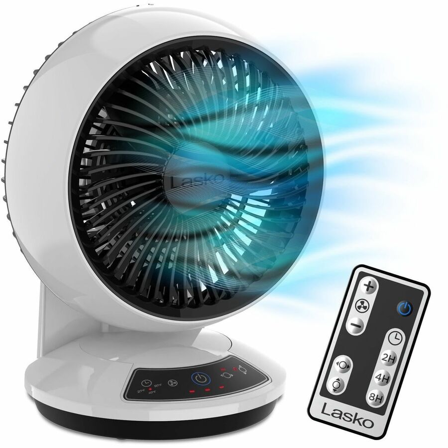 Lasko A12557 Whirlwind 7" Orbital Motion 3-Speed Air Circulator Fan: White