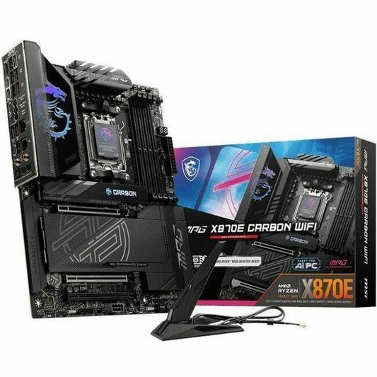 MSI MPG X870E CARBON WIFI Gaming Desktop Motherboard - AMD X870E Chipset - Socket AM5 - ATX