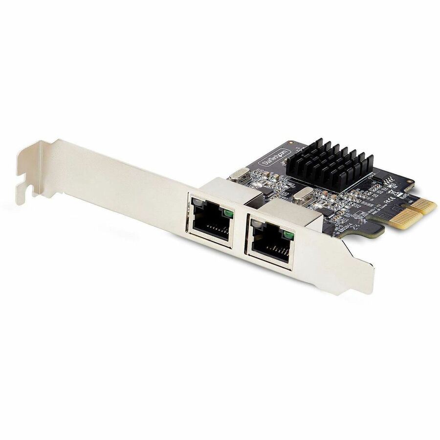 StarTech 2-Port Gigabit PCIe Network Adapter Card, 10/100/1000Mbps PCI Express NIC, Dual Realtek RTL8111H, TAA Compliant